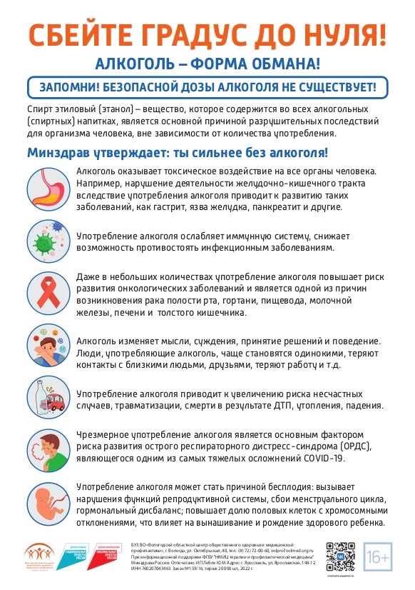 С 26 декабря по 1 января Минздрав РФ проводит неделю по профилактике потребления алкоголя в новогодние праздники